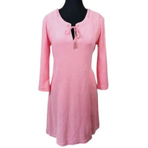 Juicy Couture Womens Size Medium Fleece  Lace Up Mini Dress